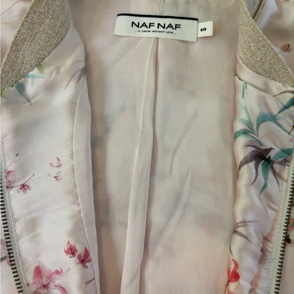NAF NAF Silk Bomber Jacket - Picture 4 of 4